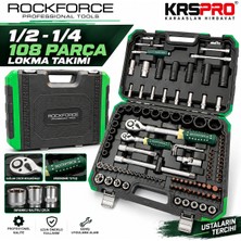 Rockforce 1/2-1/4 108 Parça Lokma Takımı (Yenilenmiş Haliyle)