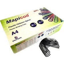 St. Morritz Coil 4:1 Plastik Helezon Spiral 10MM Siyah 100 Ad. 48 Lop