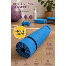 Plus Sport 10 mm Çift Taraflı Pilates Matı Yoga Matı Spor Minderi Yer Matı 170 cm x 55 cm