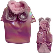St. Morritz Shiny Rose Bear Peluşlu Küçük Irk Köpek Montu