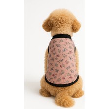 St. Morritz Yeni Sezon Güvende Hissettiren Köpek ve Kedi Atleti - Pembe Çiçekli