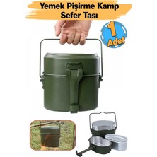 St. Morritz Alüminyum Kamp Yemek Pişirme Sefer Tası Seti Dış Mekan Alüminyum Tencere Seti Saplı Pişirme Set