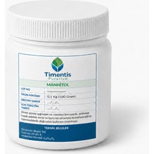 Timentis Purative Mannitol(Toz Hammadde) 100 Gram