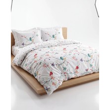 Cicim Home Bird %100 Pamuk Çift Kişilik Nevresim Takımı 6 Parça Premium Kalite Desenli