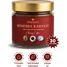 Monoville Hindiba Kahvesi 75 gr %60 Hindiba %40 Kahve Cam Kavanoz ( Chicory Coffee )