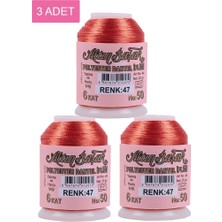 Dolozena 3 Adet Altınbaşak Oya ve Dantel Ipi 20 gr - Royaleks - No: 047