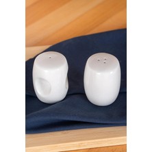 St. Morritz Bianco Perla Tuzluk ve Biberlik Seti - 7 cm