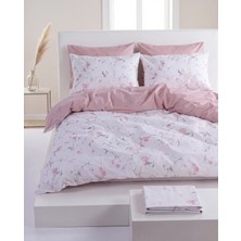 Cicim Home Lima Pink %100 Pamuk Çift Kişilik Nevresim Takımı 6 Parça Premium Kalite Desenli