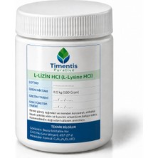 Timentis Purative L-Lizin Hcl 100GRAM