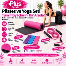 Plus Sport 10 mm Pilates Minderi + 3'lü Direnç Bandı + Atlama Ipi + Kelebek Direnç Lastiği