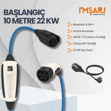 Nrgkick 22KW 32A Taşınabilir Şarj Istasyonu (Başlangıç Set 10M Ev Prizli Schuko Uyumlu Ac Mobil Wallbox)