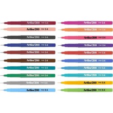 Artline 200 0.4 mm İnce Uçlu Yazı ve Çizim Kalemi 20 Renk Bardaklı Set Özellikli Kalemler