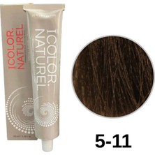 IColor Naturel Icolor Natural Tüp Boya 100Ml. 5-11 Y.Küllü Kahve