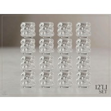 Leylart 12 Adet Boncuk Kahve Yanı Bardak 12’lı 75 ml | Üzüm Şekilli Isıya Dayanıklı Pinterest Bardak Seti