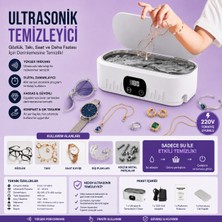 Dress Art D.art And Tech Gözlük Takı Temizleme Makinesi Ultrasonik Temizleyici  220V Dijital Yıkama Cihazı