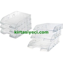 Mas 829 Evrak Rafi 3 Katli Mafsalli Set Seffaf