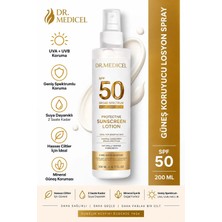 Dr.medicell Ultra Yüksek Koruyucu SPF50+ Sprey Vücut Güneş Losyonu - Nemlendirici Hassas Bakım 200 ml