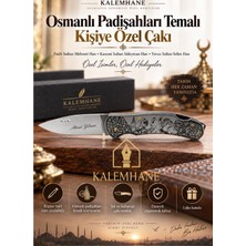 Kalemhane Kişiye Özel Osmanlı Padişahları Temalı Çakı Lüks Kutulu
