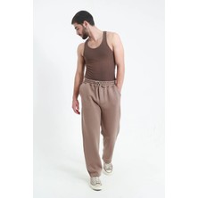 TKT 3 Iplik Baggy Oversize Bol Eşofman Altı Arka Cepli Yumuşacık Pamuklu