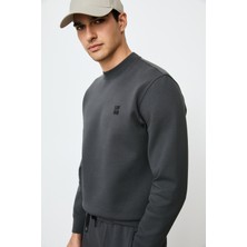 Lufian Erkek Grand Sweatshirt 112030192 Antrasit