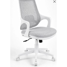 Yenilik Rüzgarı Ergonomik Çalışma Koltuğu Gri Beyaz Ofis Sandalyesi
