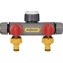 Hozelock 2250H Cıft(Iki) Yonlu Musluklu ve Vanalı Musluk Baglantısı
