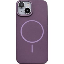 Vissona iPhone 15 Uyumlu Kamera Çıkıntılı Magsafe Wireless Şarj Özellikli Sert Sararmaz Silikon Kılıf