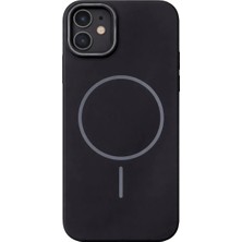 Vissona iPhone 12-12 Pro Uyumlu Kamera Çıkıntılı Magsafe Wireless Şarj Özellikli Sert Sararmaz Silikon Kılıf