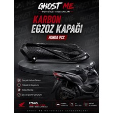Jiekai Ghost Me Honda Pcx Karbon Egzoz Koruma Kapağı