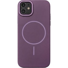 Vissona iPhone 12-12 Pro Uyumlu Kamera Çıkıntılı Magsafe Wireless Şarj Özellikli Sert Sararmaz Silikon Kılıf