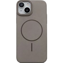 Vissona iPhone 15 Uyumlu Kamera Çıkıntılı Magsafe Wireless Şarj Özellikli Sert Sararmaz Silikon Kılıf