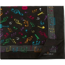 Hace Bazaar Nota Desenli Bandana 50*50 -Hcb