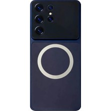 Vissona Samsung Galaxy S26 Ultra Uyumlu Kamera Korumalı Magsafe Wireless Şarj Özellikli Full Glass Arka Kapak