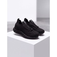 Tonny Black Unisex Siyah Siyah Rahat Kalıp Nefes Alabilen Sneaker