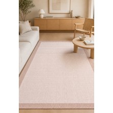 Cinka Home Iris Ekru Bej Mutfak Oturma Odası Salon Sisal Halı Robot Süpürge Uyumlu Leke Tutmaz Evcil Hayvan Dos