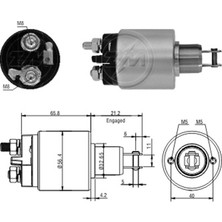 Zm 3579 Marş Otomatiği 12V 16905423 Iskra Citroen Fiat Opel Peugeot Renault Volvo