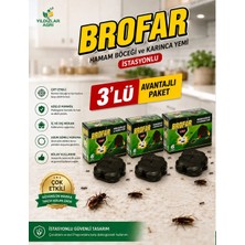 Brofar 3 Kutu Istasyonlu Hamam Böceği ve Karınca Yemi  (Avantajlı Paket)-HSR