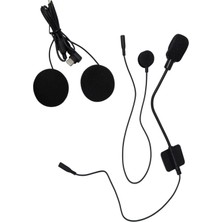 Prepare BT68 Kask Kulaklığı Için Kablo Kulaklık Mikrofon Takımı Type-C Çift Mikrofon Dahil