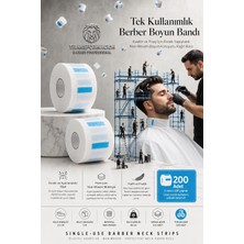 Transformacion Kuaför Tıraş Boyun Bandı - Berber Boyun Bandı Tek Kullanımlık Boyun Bandı 200