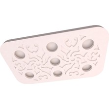 Motifpiyer Hazır Spotlu Tavan Paneli Aura Serisi-Modern LED Uyumlu Tavan Göbeği/Kavis-Rectangle