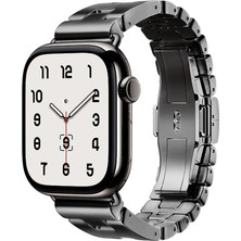 Halkhouse Apple Watch 2/3/4/5/6/7/8/9/se/ultra2/42/44/45/49 ve Seri 10 46MM Kordon Premium Metal Strap