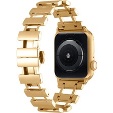 Halkhouse Apple Watch 2/3/4/5/6/7/8/9/se/ultra 2/42/44/45/49 ve Seri 10 46MM Kordon Metal Premium