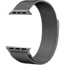Halkhouse Apple Watch 2/3/4/5/6/7/8/9/se 38/40/41 ve Seri 10 42 mm Kordon Metal Mıknatıslı Örgü