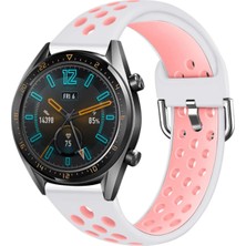 Halkhouse Huawei Watch GT/GT2/GT2E/GT3/GT4/GT5/GT6/GT6 Pro Kordon Esnek Renkli Silikon Strap Kayış