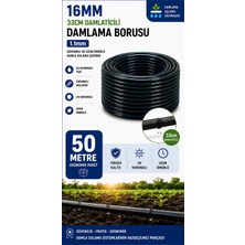 Üredrip 50 Metre 16MM 33CM Damlatıcılı Damlama Borusu-BHCALT
