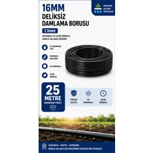 Üredrip 25 Metre 16MM Deliksiz Düz Damlama Borusu-BHCALT