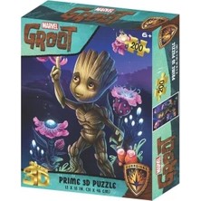 Prime 3D Marvel Groot Puzzle 200 Parça