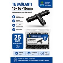 Üredrip 25 Adet 16X16X16 Te Bağlantı-BHCALT