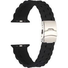 Halkhouse Apple Watch 2/3/4/5/6/7/8/9/se/ultra 2/42/44/45/49 ve Seri 10 46MM Kordon Premium Silikon Kırılmaz