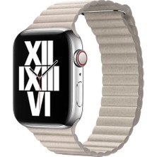 Halkhouse Apple Watch 2/3/4/5/6/7/8/9/se 38/40/41MM ve Seri 10 42MM Kordon Pu Deri Strap Kayış